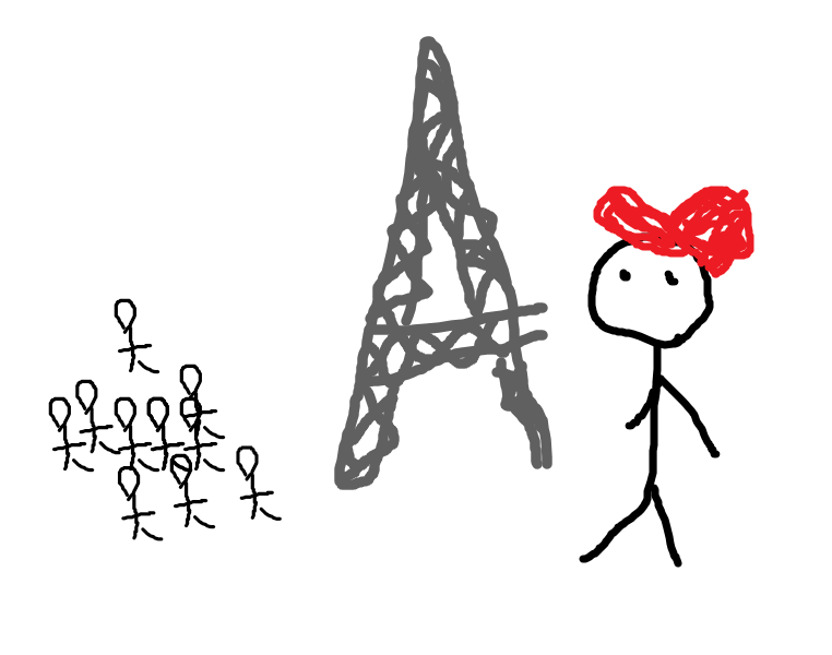 Timmy at eiffel tower